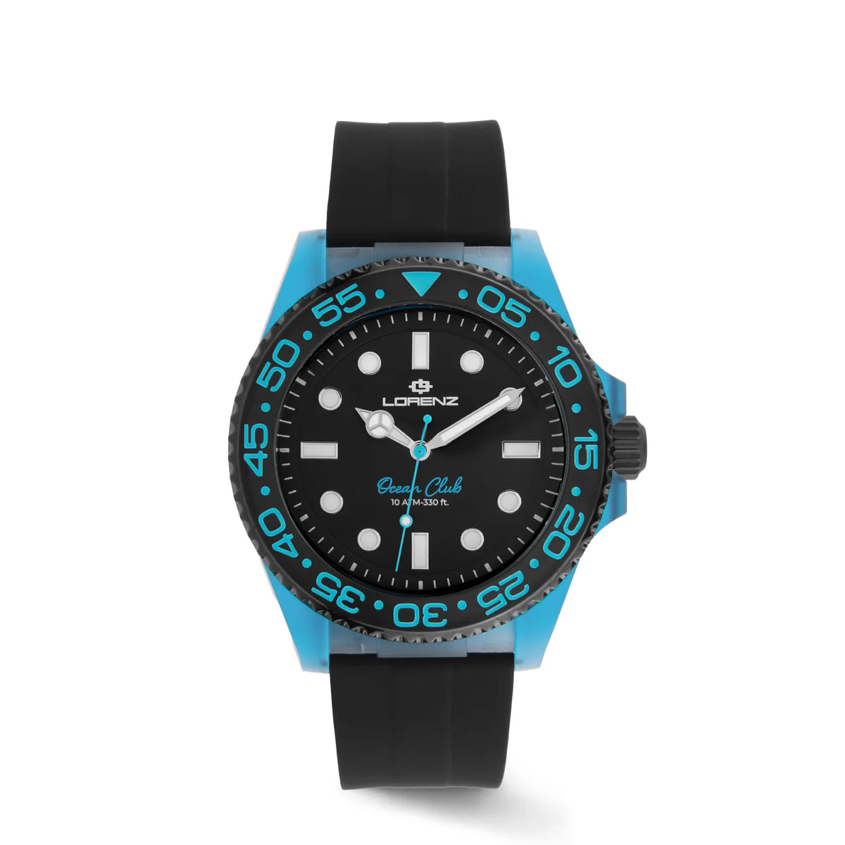 Orologio Lorenz Ocean Club MIssion Blue Caucciù Nero