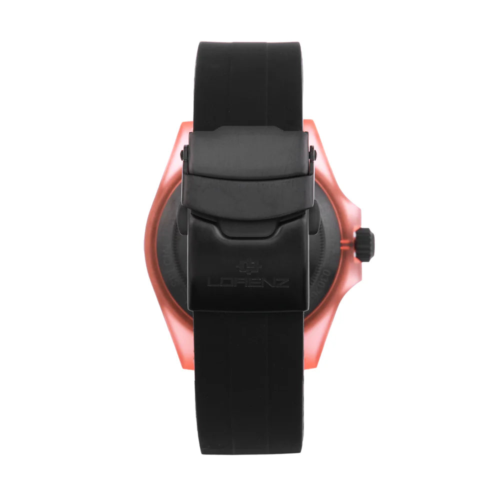 Orologio Lorenz Ocean Club Pink Lobster Caucciù Nero