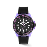 Orologio Lorenz Ocean Club Purple Orchid Caucciù Nero