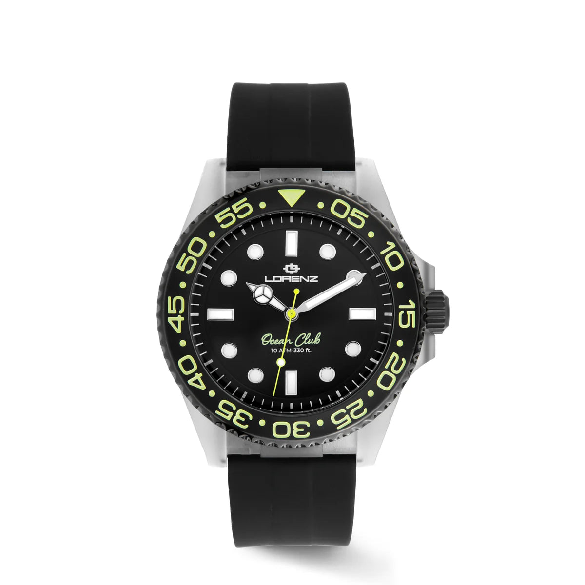 Orologio Lorenz Ocean Club Gray Whale Caucciù Nero
