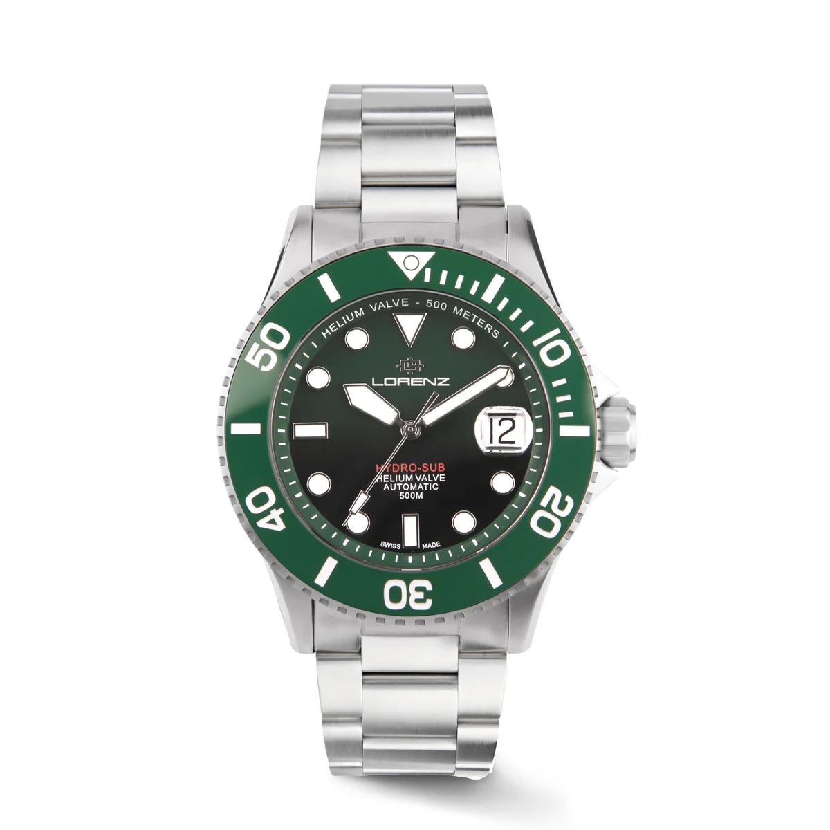 Orologio Lorenz Hydro-Sub Verde Sfumato Acciaio