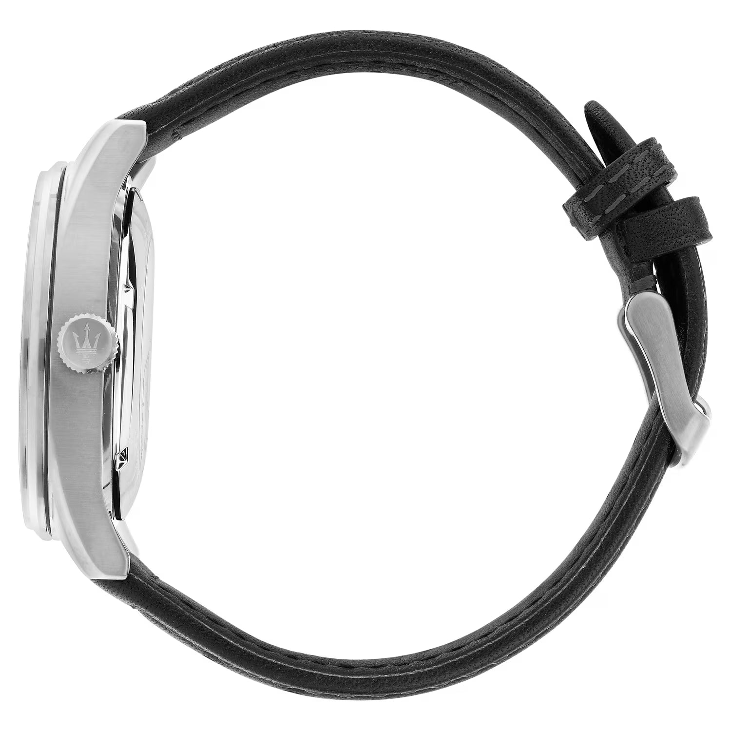 Maserati Sorpasso Automatic Skeleton 42 mm Acciaio e Pelle Nera