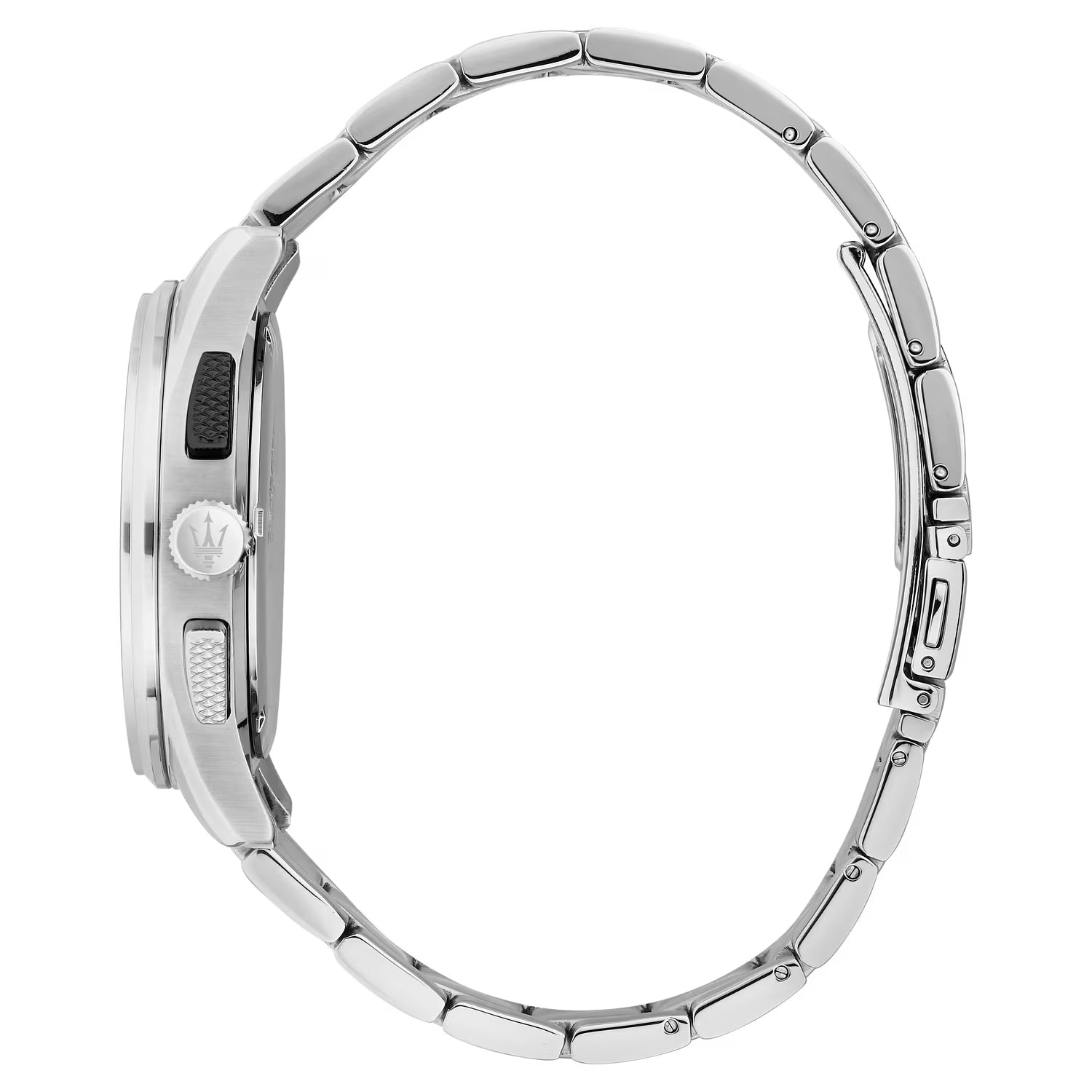 Maserati Sorpasso Cronografo 42 mm Antracite con Dettagli Blu e Bracciale in Acciaio