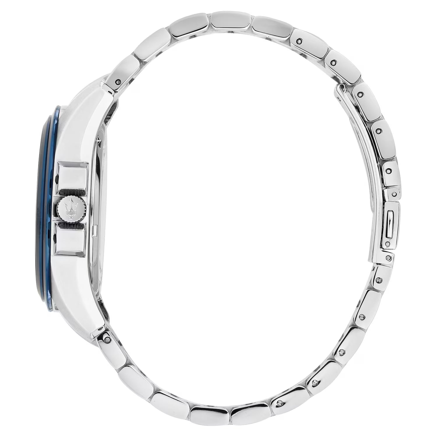 Maserati Traguardo Automatic Skeleton 43 mm Acciaio con Ghiera Blu