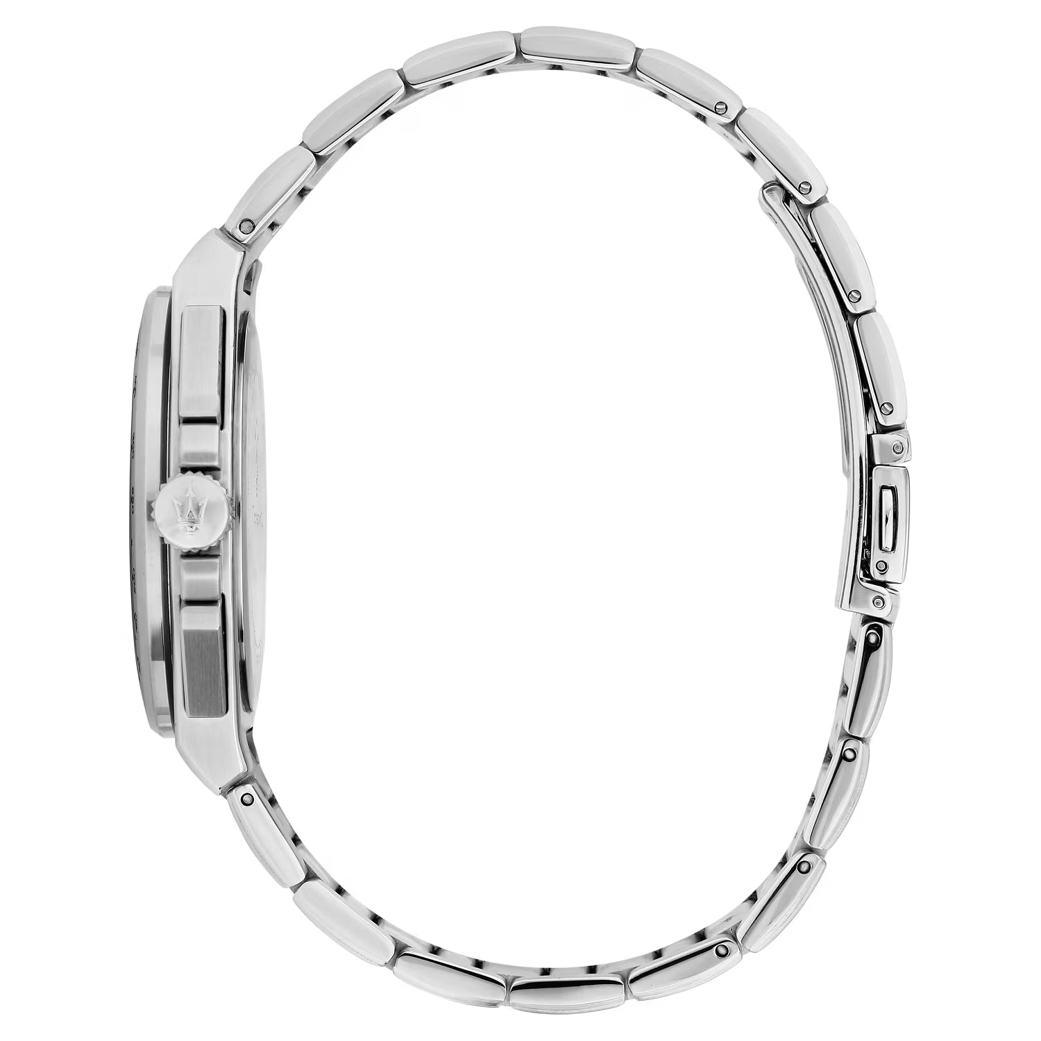 Maserati Velocità Slim Cronografo 41 mm Silver White con Bracciale Integrato