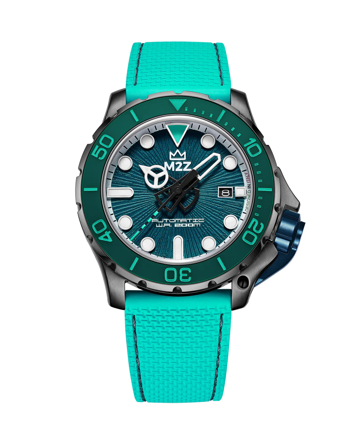 Orologio M2Z Cinturino in Caucciù Turchese