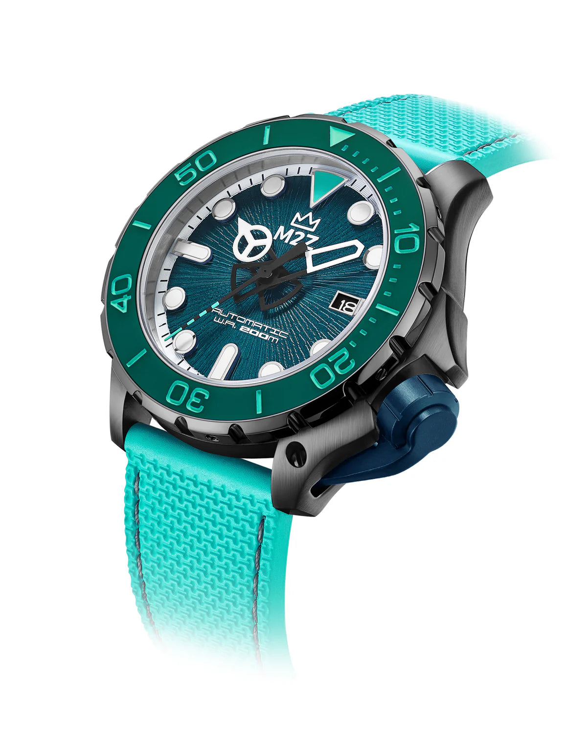 Orologio M2Z Cinturino in Caucciù Turchese