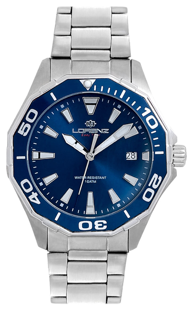 Lorenz Easy Time Acciaio Quadrante Blu