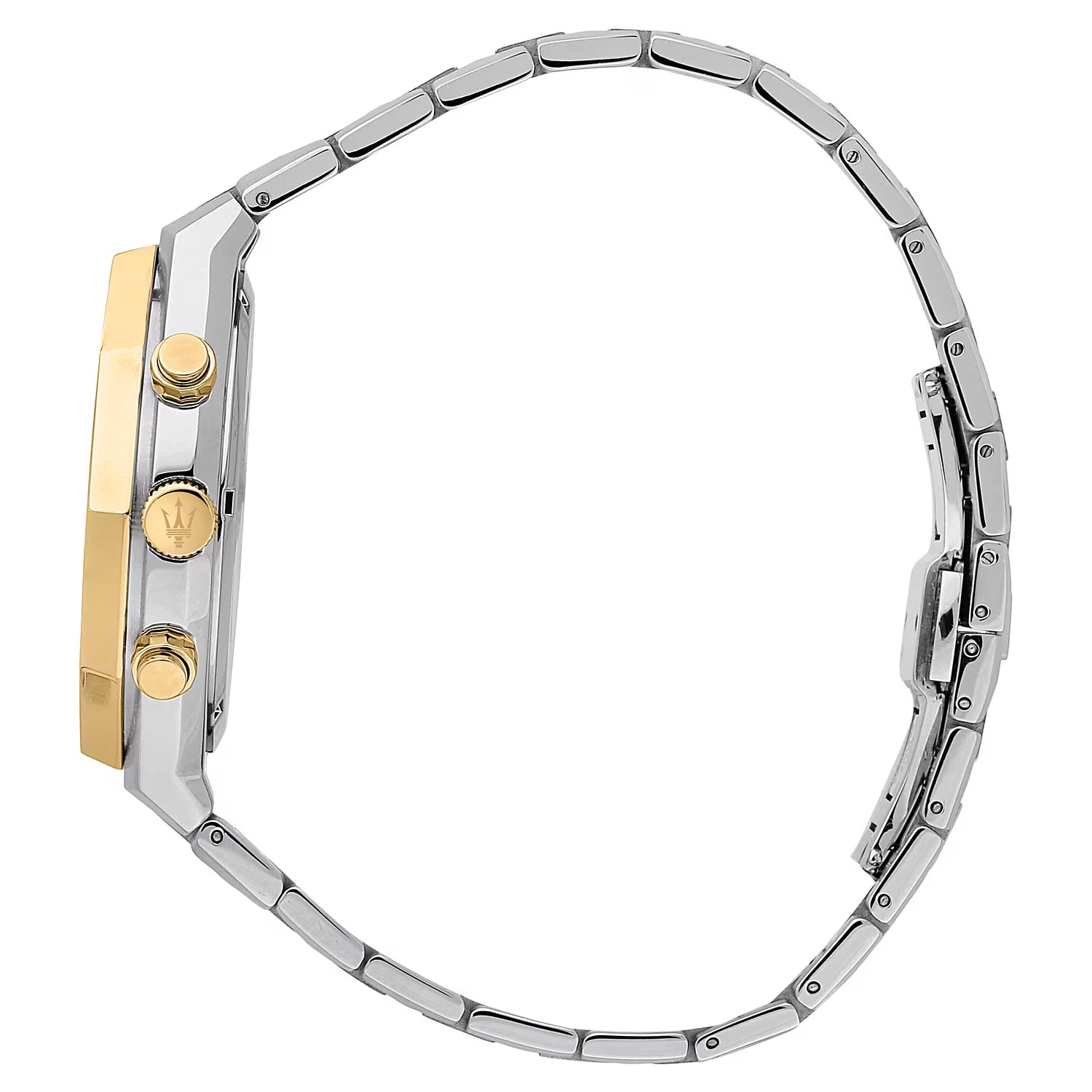 Maserati Stile Cronografo Bicolore Oro e Acciaio 45 mm
