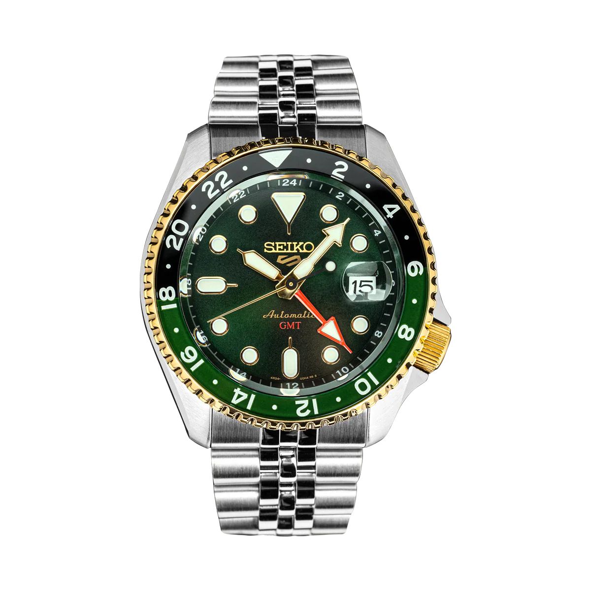 Seiko 5 Sports GMT Forest Green Sunrise India Limited Edition Automatico GMT 40,5 mm