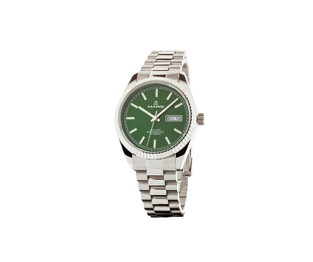 Orologio Margi Automatico Verde Militare Acciaio