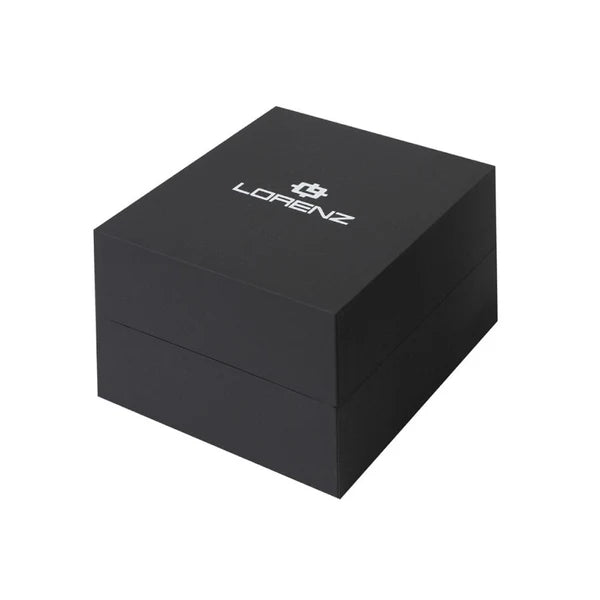 Orologio Lorenz Easy Time Quadrante Nero Ghiera con dettagli Gold