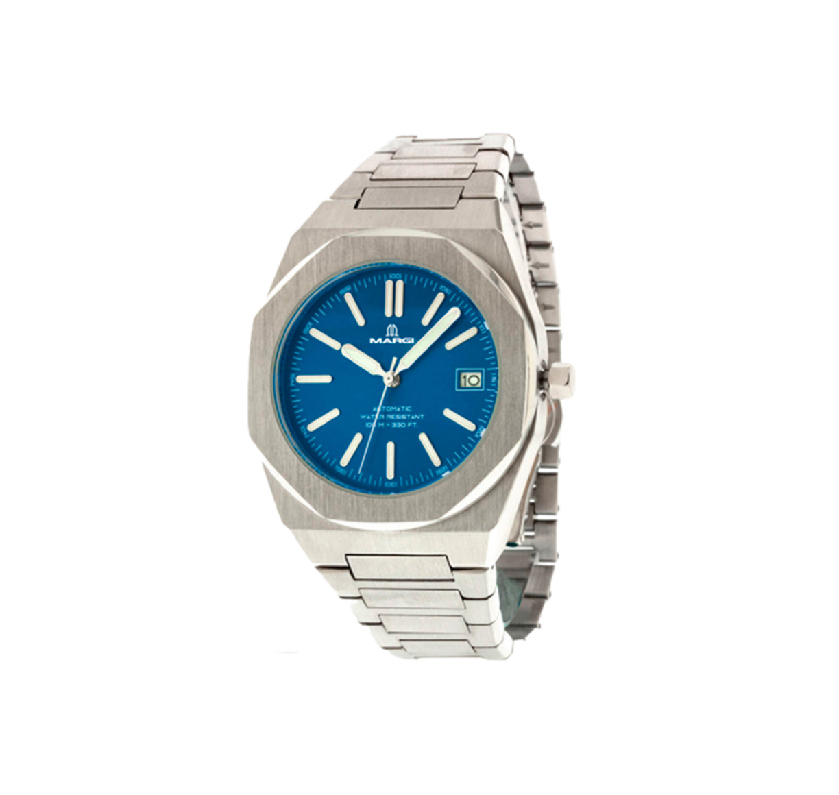 Orologio Margi Automatico quadrante Azzurro stile Octagon