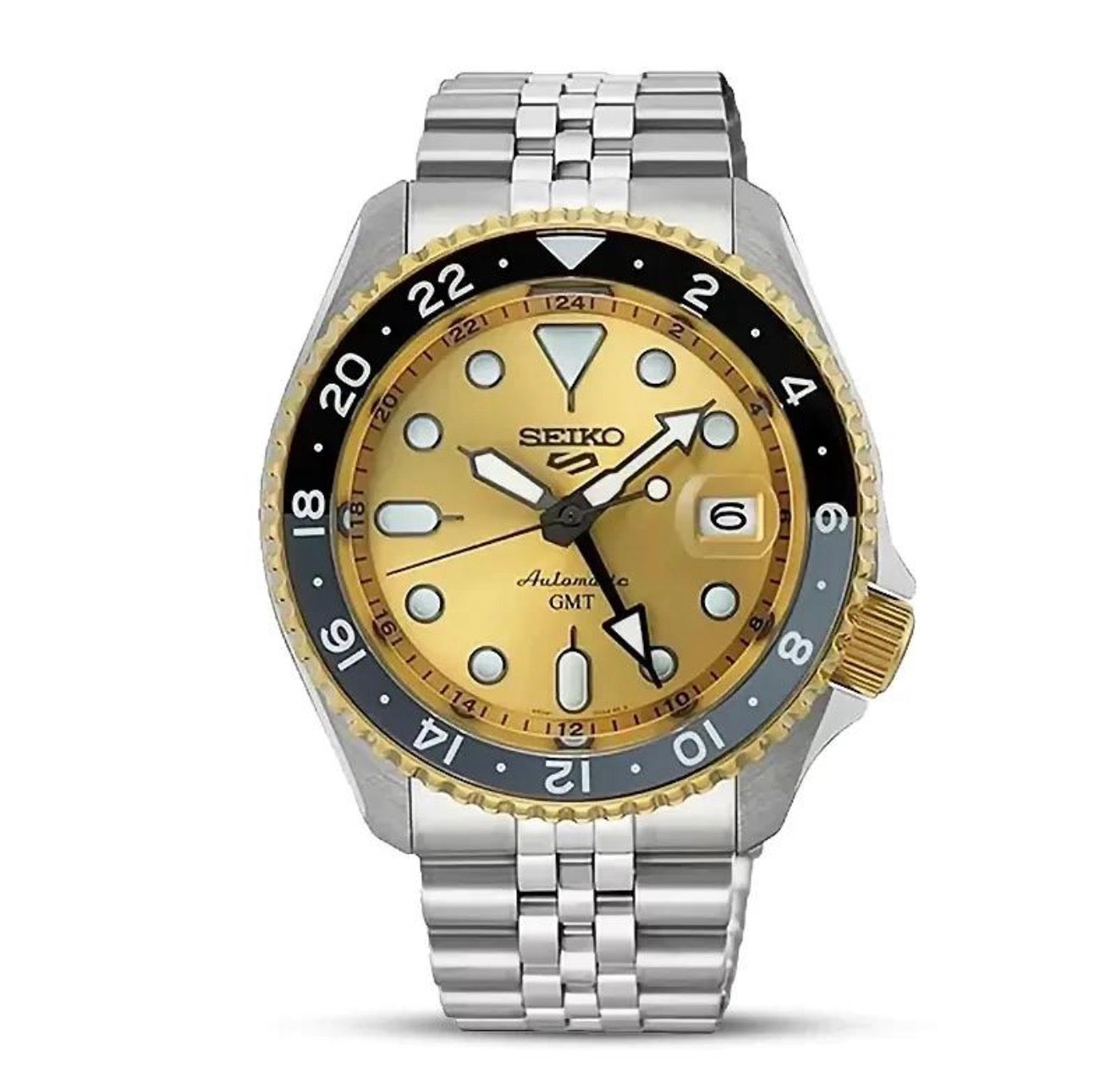 Seiko 5 Sports GMT Limited Edition 500 Pezzi – 70° Anniversario Taiwan Quadrante Oro