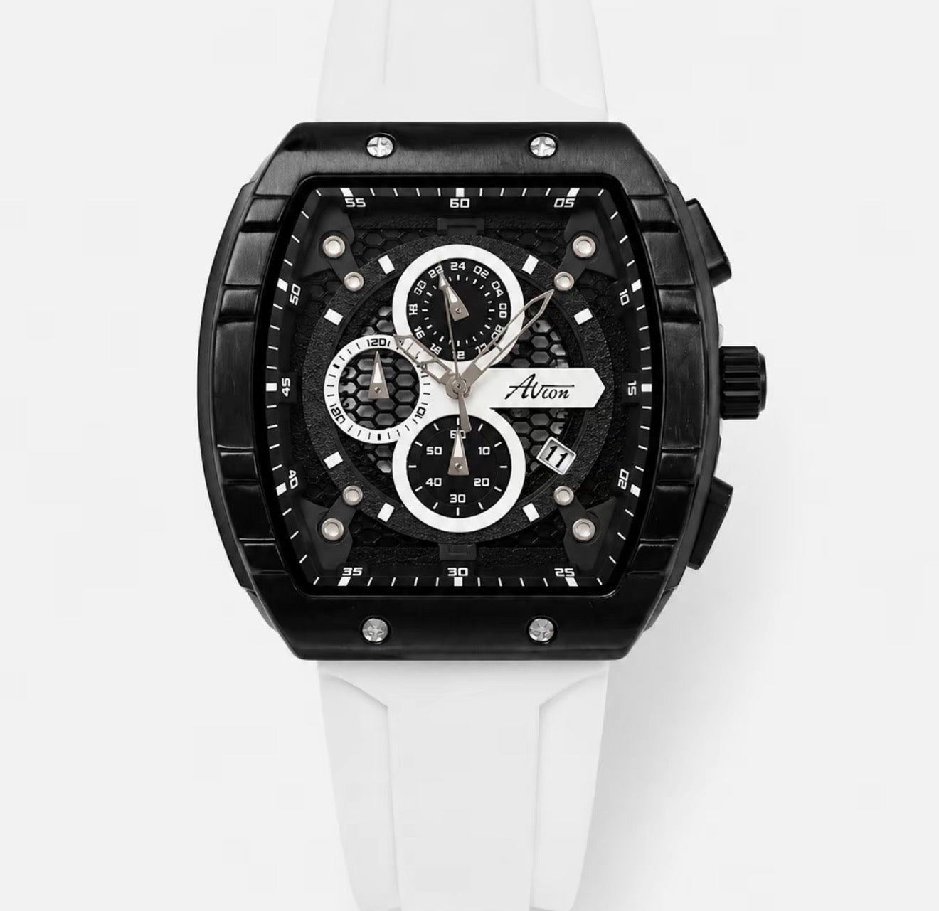 Avion Chronograph Red Racing – Cronografo Sportivo con Data e Cassa Nera