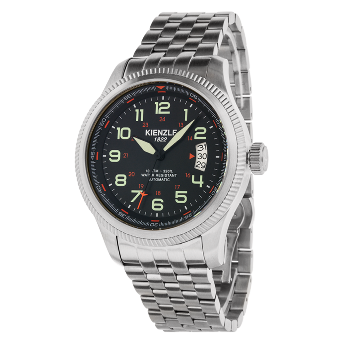 Kienzle Pilotimer KM419 – Orologio Automatico Uomo Acciaio 44 mm Stile Aviazione