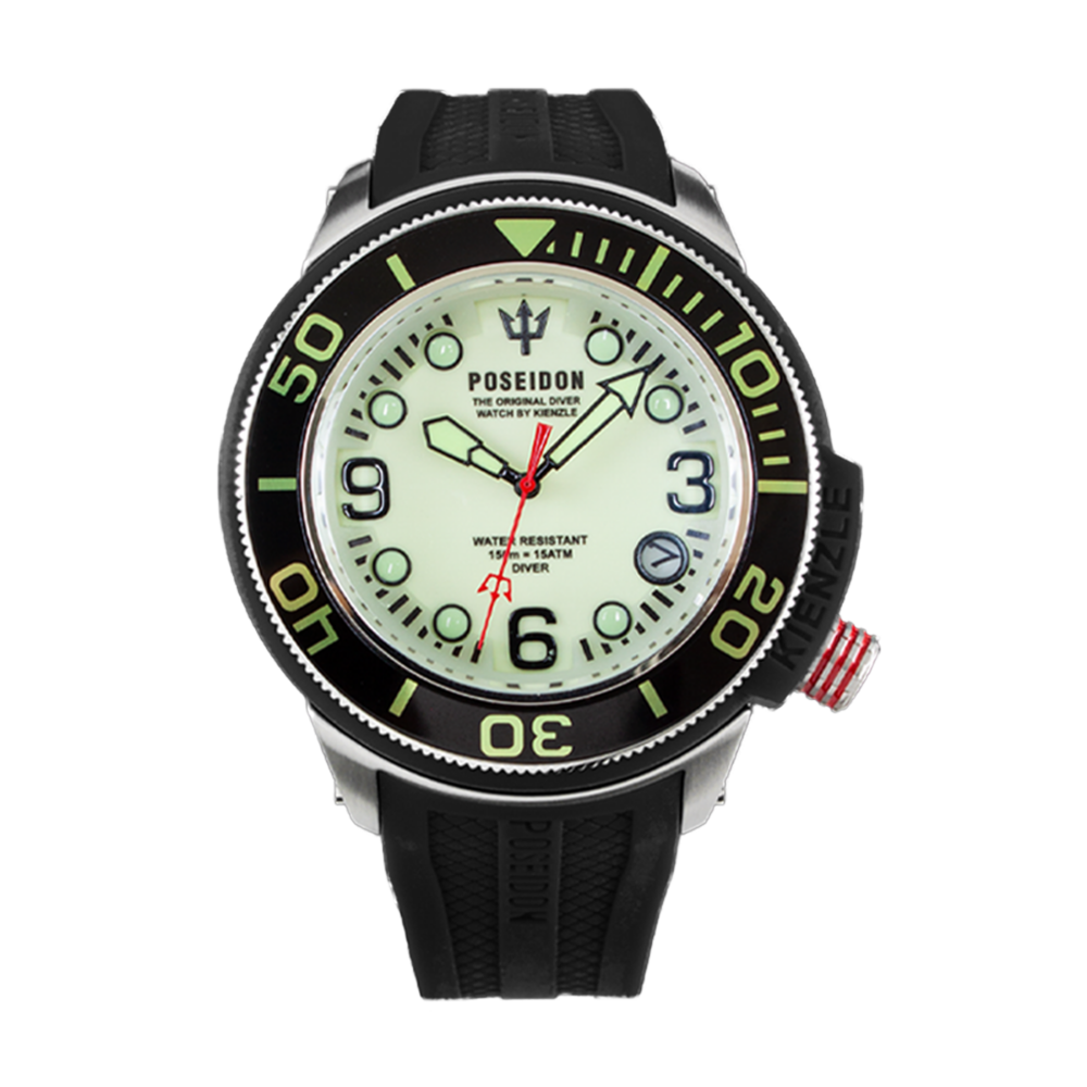 KIENZLE POSEIDON 23 – Orologio Subacqueo 45mm Acciaio | Miyota 2115 15 ATM