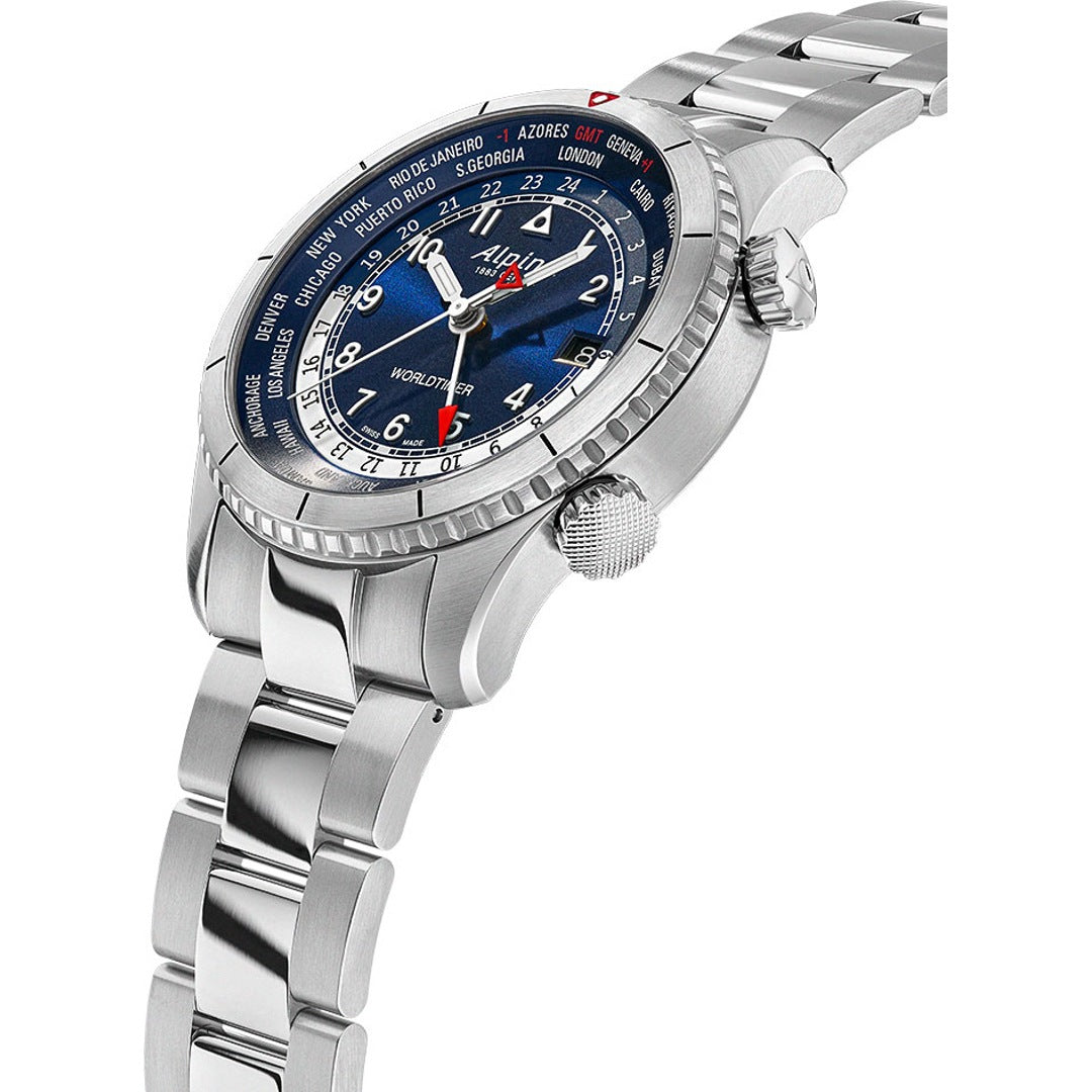 Orologio ALPINA Pilot Startimer Quartz Worldtimer  41mm