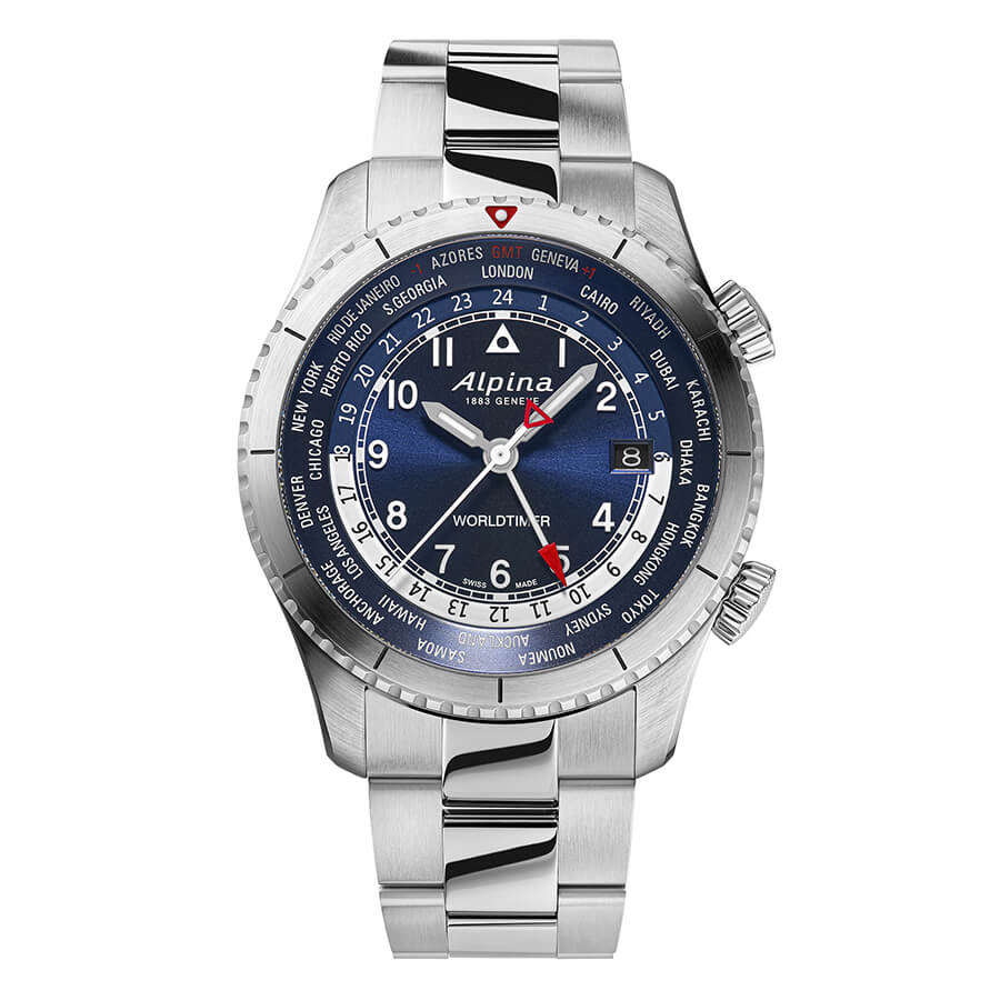 Orologio ALPINA Pilot Startimer Quartz Worldtimer  41mm