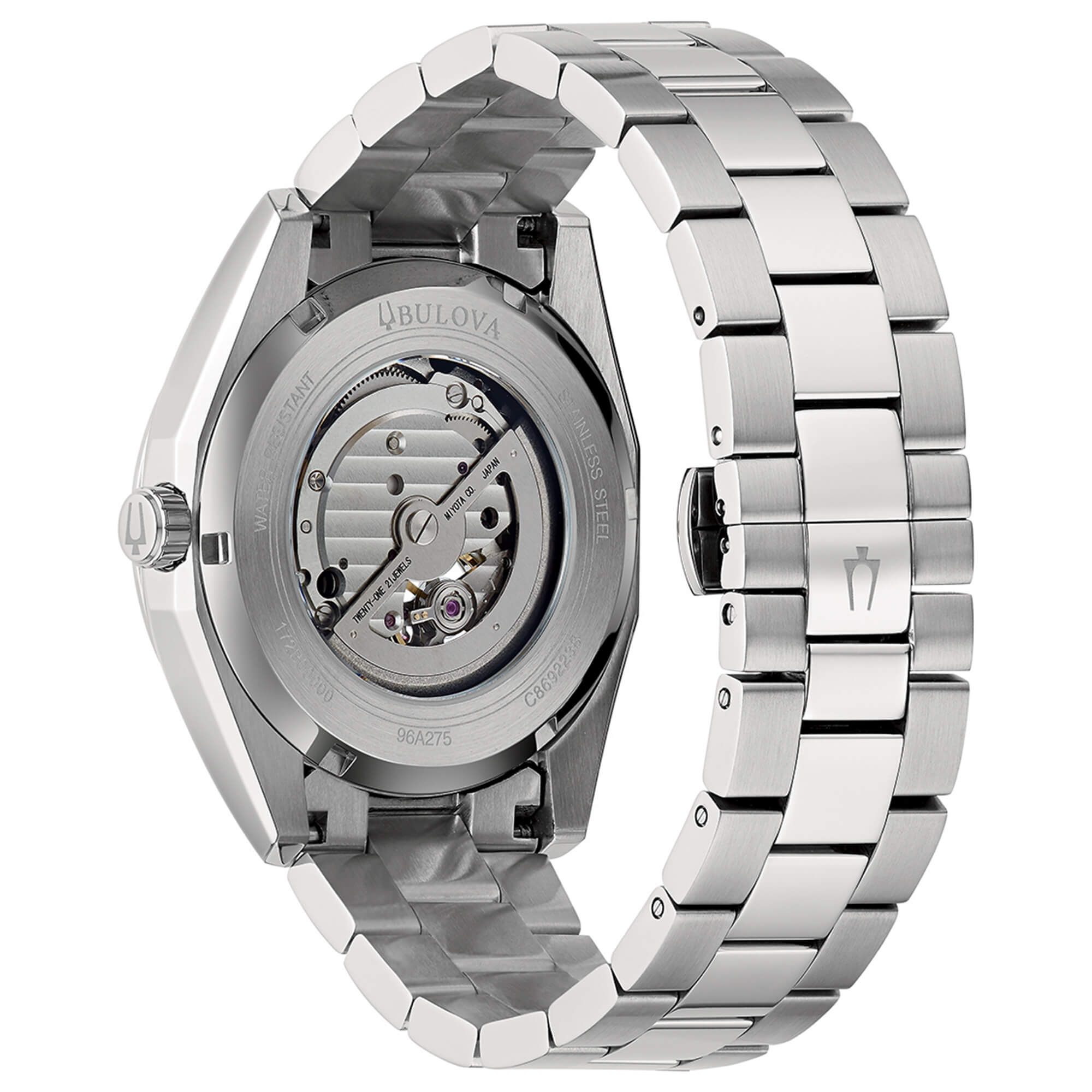 Orologio Bulova Surveyor Automatic Open Heart Blu