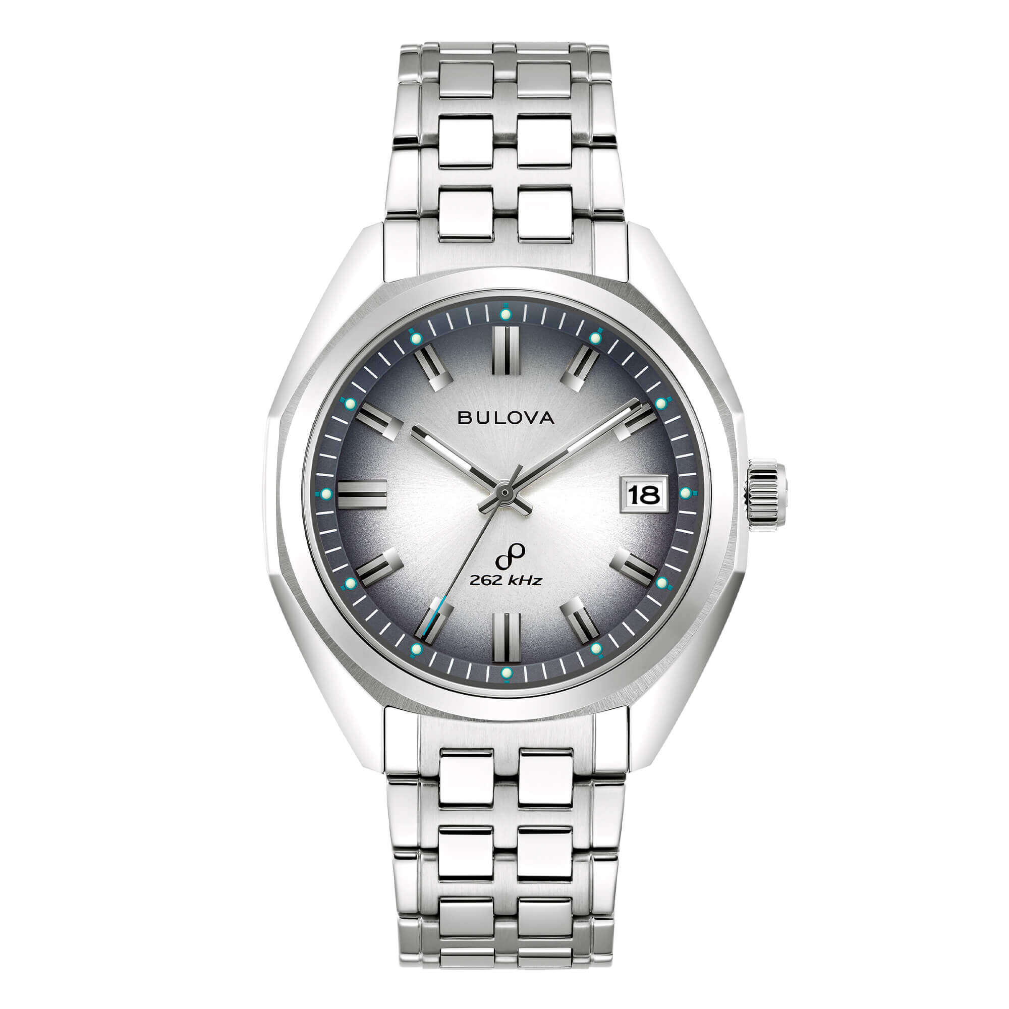 Orologio Bulova Jet Star Precisionist Argento Dégradé Acciaio 40 mm