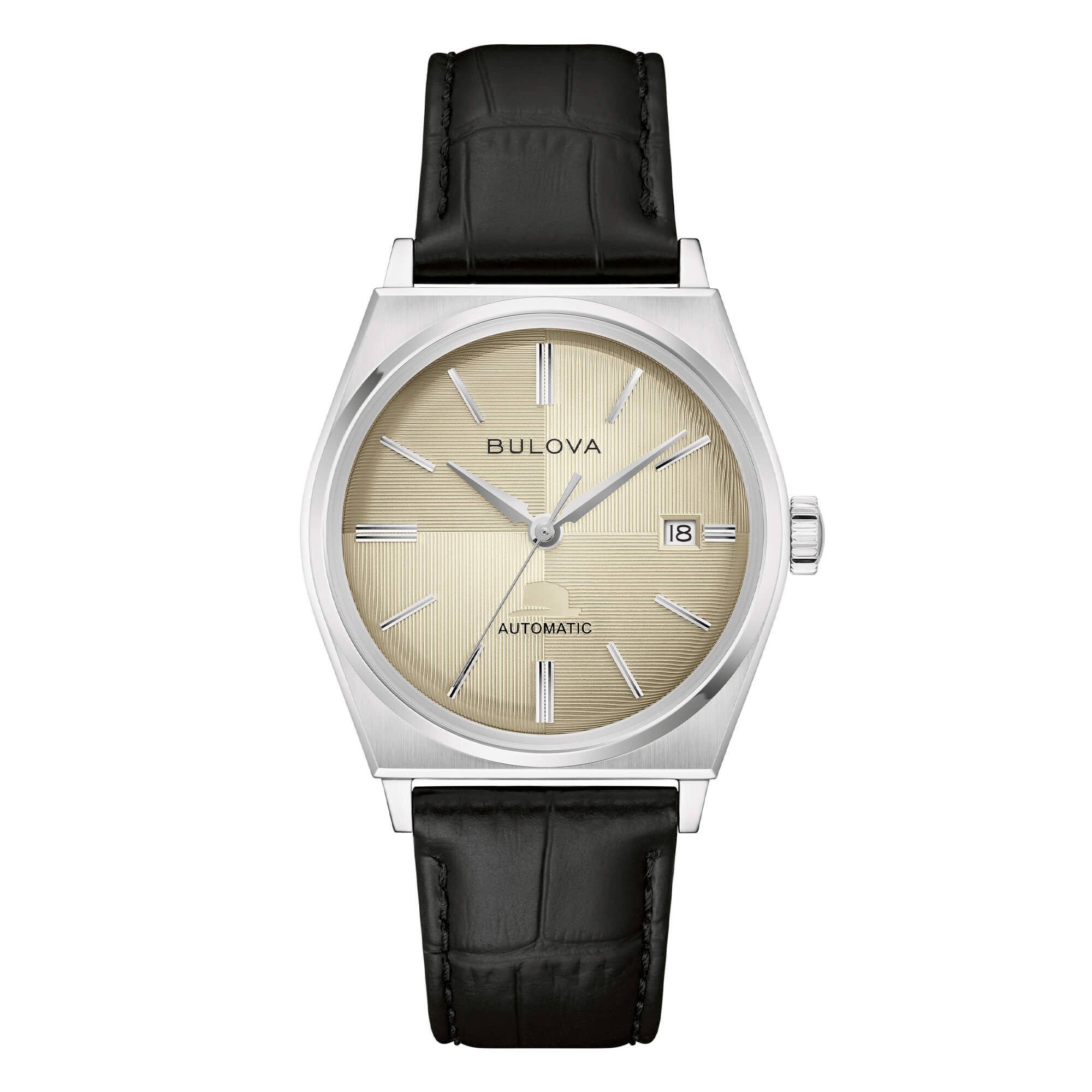 Nuovo Bulova FRANK SINATRA Acciaio Cinturino Pelle