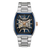 Orologio Automatico Bulova Maquina Skeleton Blu Acciaio 40 mm - 98A319