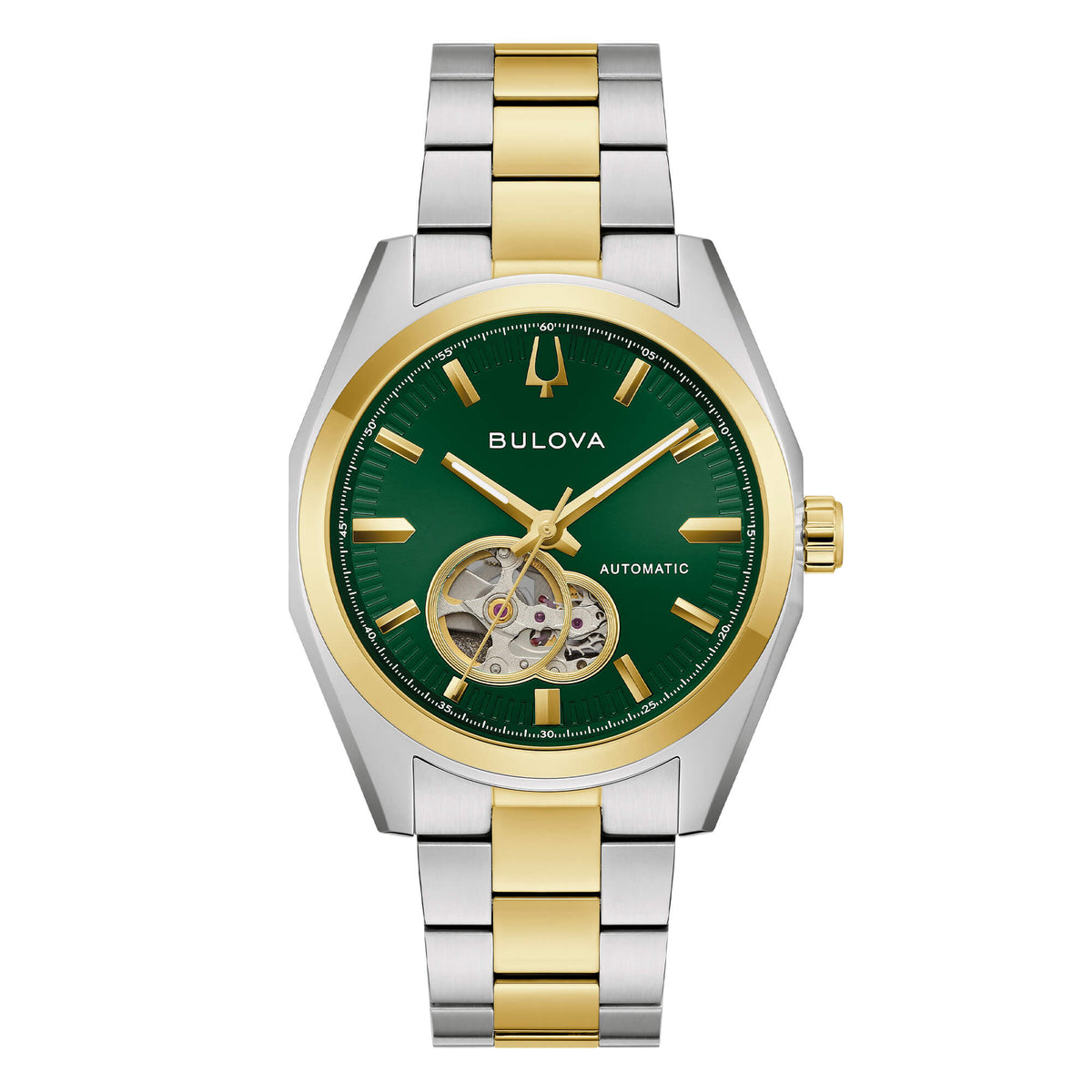Orologio Bulova Surveyor Bicolore OpenHeart Quadrante Verde