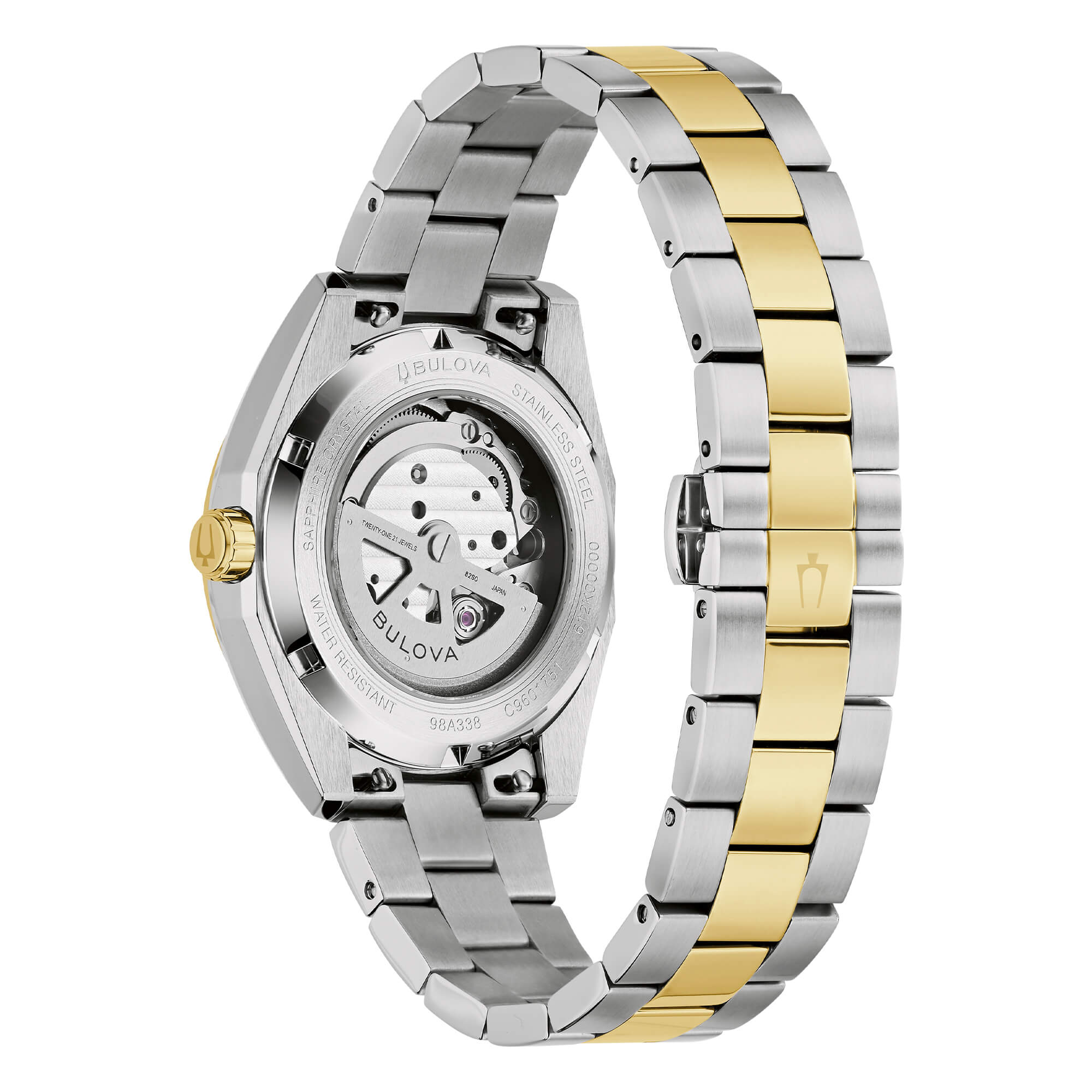 Orologio Bulova Surveyor Bicolore OpenHeart Quadrante Verde