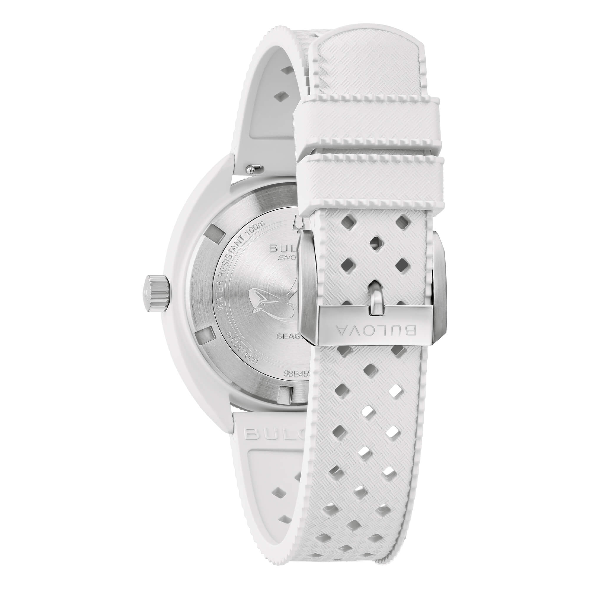 Bulova Snorkel Cinturino Caucciu' Bianco