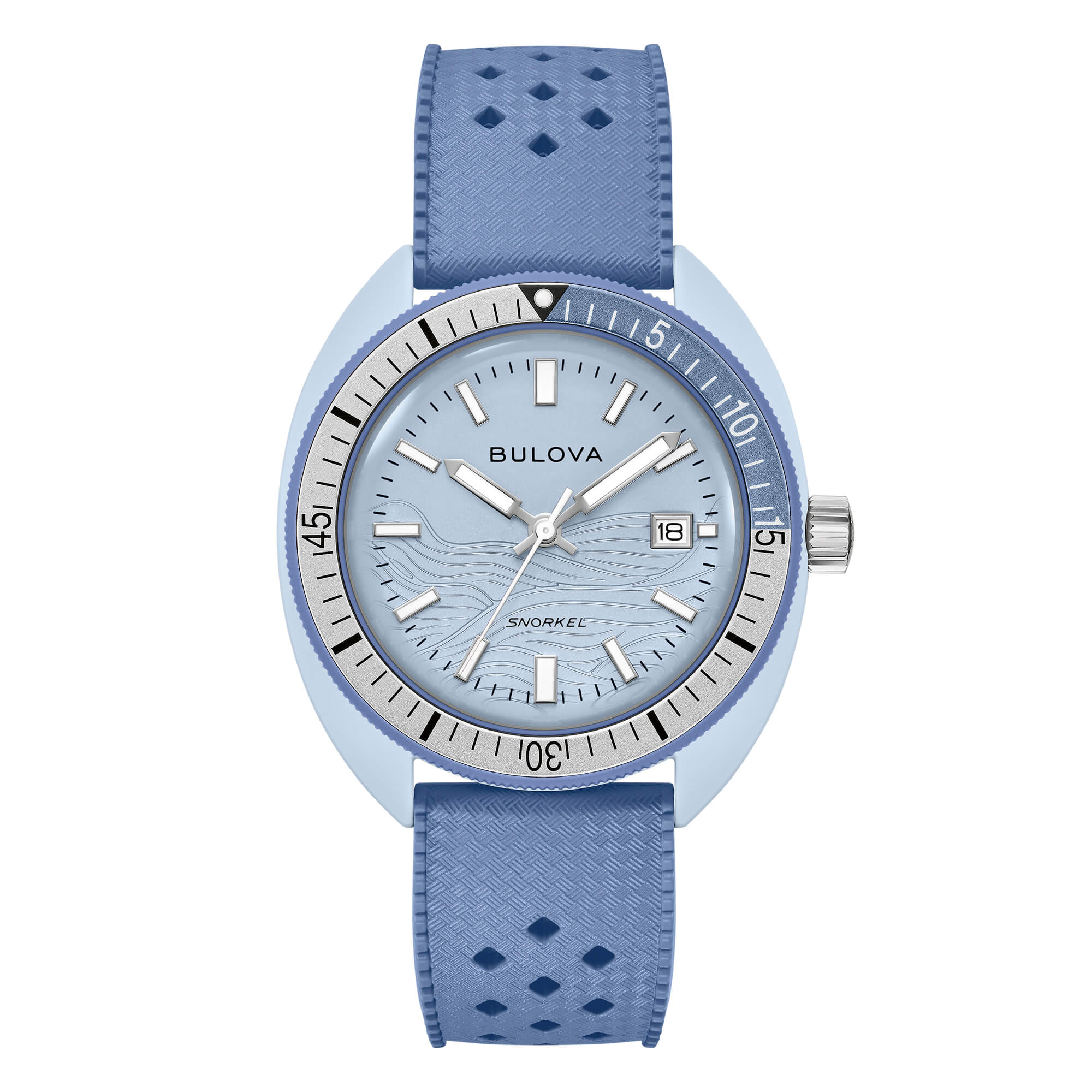 Bulova Snorkel Cinturino Caucciu' Colore Lilla