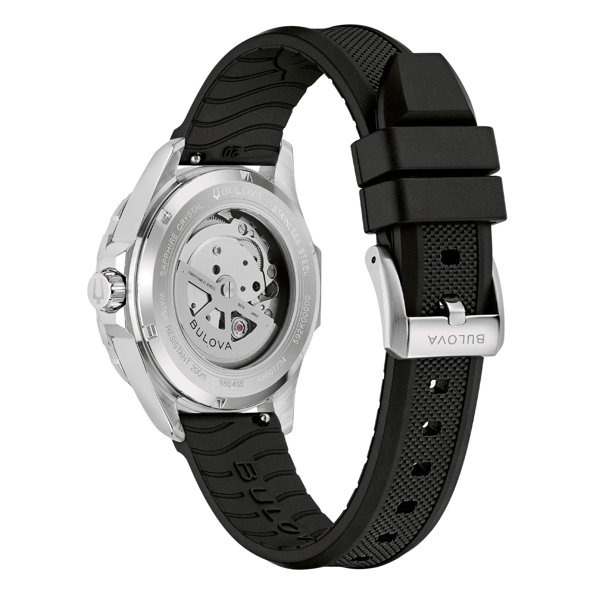 Orologio Bulova Marine Star Grigio Cinturino Caucciù