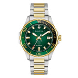 Orologio Bulova Marine Star Bicolore Quadrante Verde Smeraldo