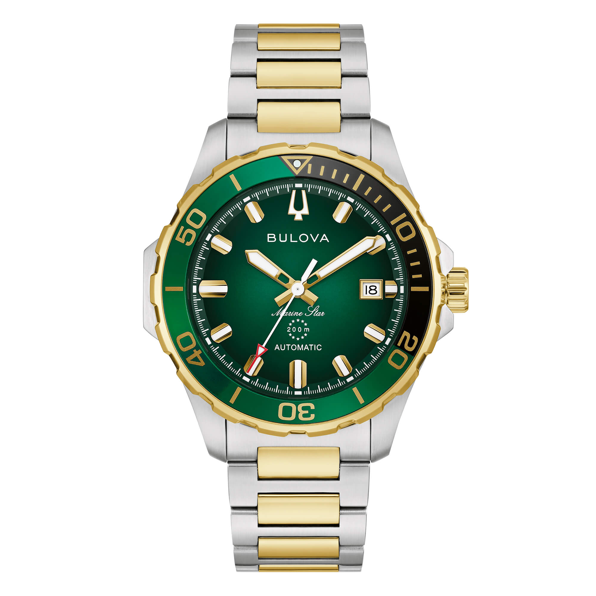 Orologio Bulova Marine Star Bicolore Quadrante Verde Smeraldo