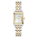 Orolovion Bulova Lady Sutton Tank Bicolore con Madreperla e Diamanti