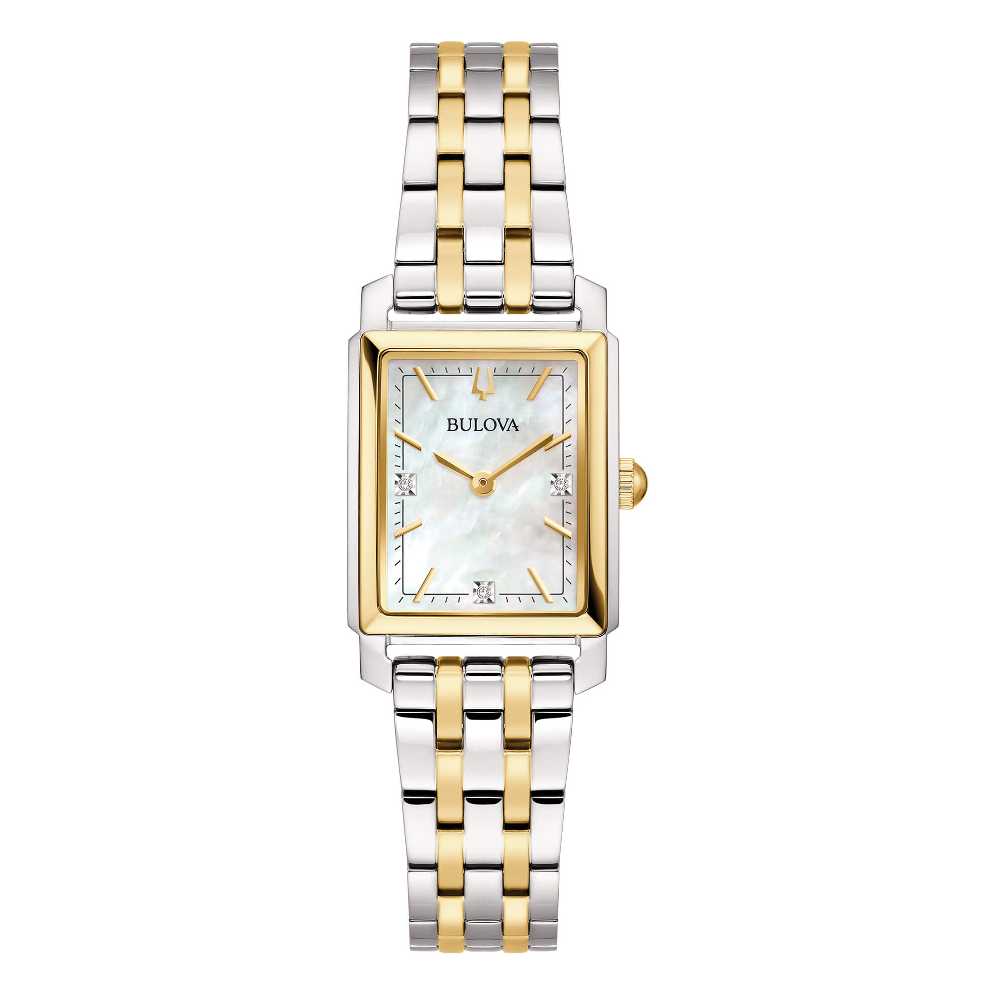 Orolovion Bulova Lady Sutton Tank Bicolore con Madreperla e Diamanti