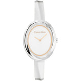Calvin Klein Twisted Bezel Silver White
