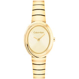 Calvin Klein Twisted Bezel Gold Oval
