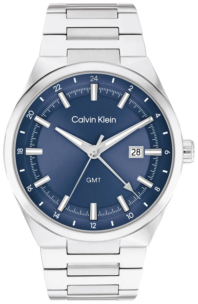 Calvin Klein Distinguish GMT Blue Dial