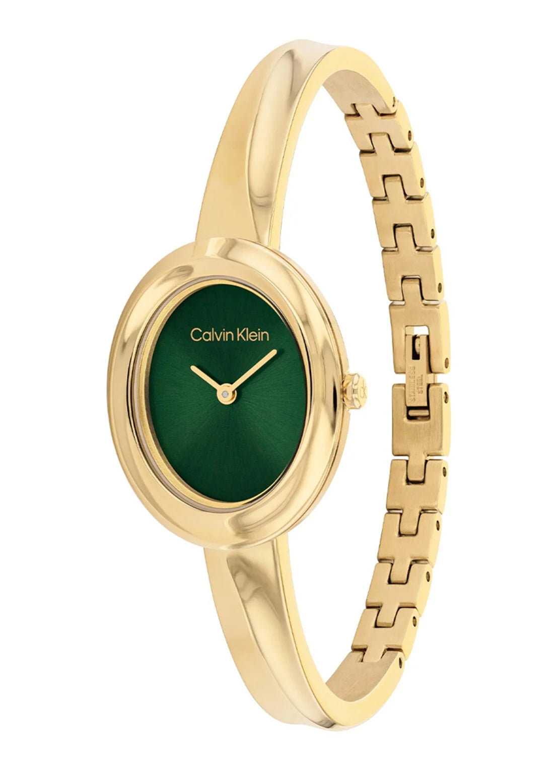 Calvin Klein Twisted Bezel Green Sunray