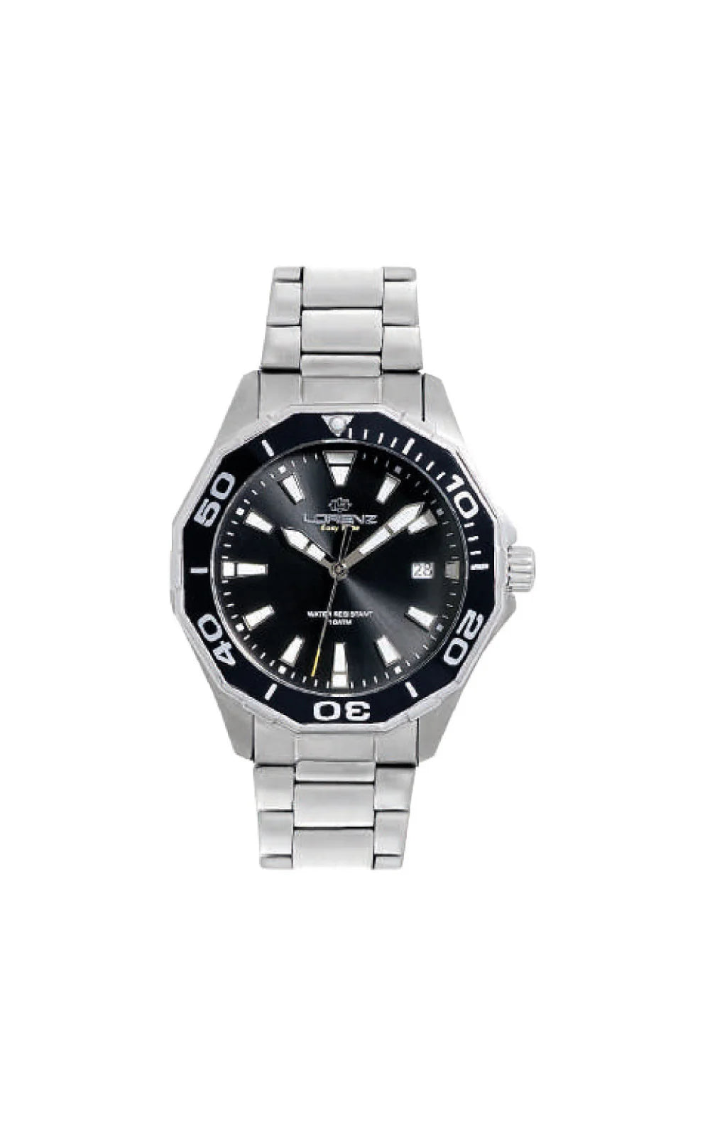 Orologio Lorenz Easy Time Quadrante Nero-36mm