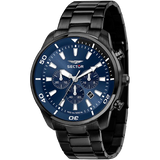 Sector Oversize – Orologio Uomo Acciaio Nero/Blu Cronografo