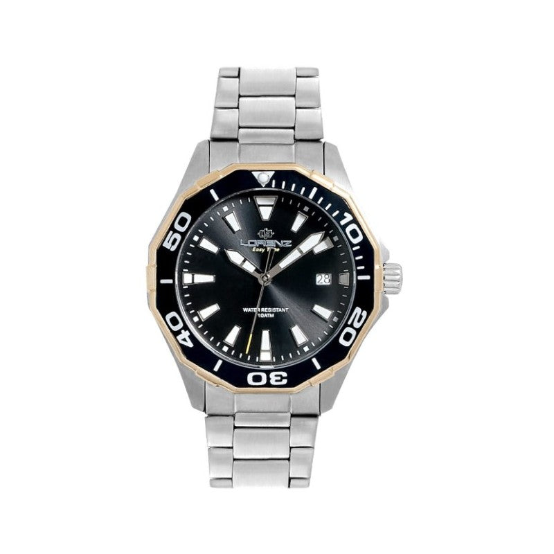 Lorenz Easy Time Quadrante Nero Dettagli Gold