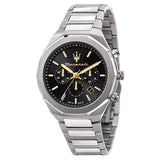 Maserati Stile Cronografo Laurea Edition 45 mm Nero con Dettagli Oro
