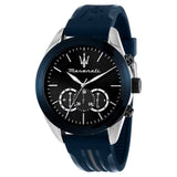 Maserati Traguardo R8871612046 – Cronografo Uomo Nero e Blu con Cinturino in Silicone