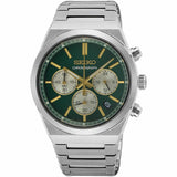 Orologio Seiko Cronografo Sportivo Quadrante Verde e con Vetro Zaffiro