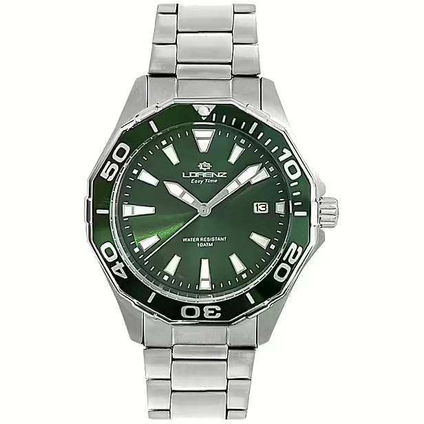 Orologio Lorenz Easy Time Quadrante Verde Smeraldo-36mm