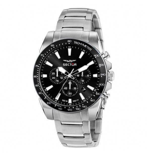 Orologio Sector 450 Chronograph Uomo Black Steel