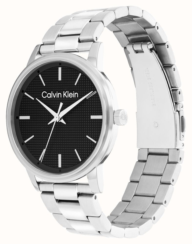 Calvin Klein Linked Black Dial Steel