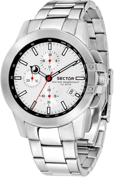 Mens Wristwatch SECTOR 480 Chron White Sub 100mt